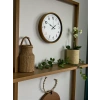 Mey İthalat® 36 Cm Kahverengi Dekoratif Duvar Saati