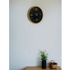 Mey İthalat® 36 Cm Kahverengi Dekoratif Duvar Saati