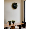 Mey İthalat® 36 Cm Kahverengi Modern Duvar Saati