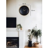 Mey İthalat® 36 Cm Kahverengi Modern Duvar Saati