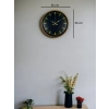 Mey İthalat® 36 Cm Kahverengi Modern Duvar Saati