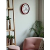 Mey İthalat® 36 Cm Kırmızı Çocuk Odası Duvar Saati