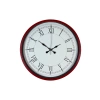 Mey İthalat® 36 Cm Kırmızı Roma Rakamlı Duvar Saati