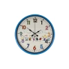 Mey İthalat® 36 Cm Mavi Çocuk Odası Duvar Saati