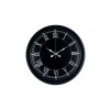 Mey İthalat® 36 Cm Modern Siyah Duvar Saati