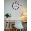 Mey İthalat® 36 Cm Pembe Çocuk Odası Duvar Saati