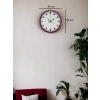 Mey İthalat® 36 Cm Pembe Dekoratif Duvar Saati