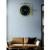 Mey İthalat® 36 Cm Sarı Dekoratif Duvar Saati