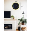 Mey İthalat® 36 Cm Sarı Dekoratif Duvar Saati