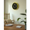 Mey İthalat® 36 Cm Sarı Modern Duvar Saati