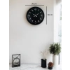 Mey İthalat® 36 Cm Siyah Arapça Rakamlı Duvar Saati
