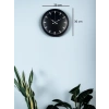 Mey İthalat® 36 Cm Siyah Dekoaratif Duvar Saati