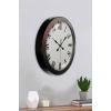 Mey İthalat® 36 cm Siyah Metal Roma Rakamlı Duvar Saati