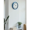 Mey İthalat® 36 Cm Standart Mavi Duvar Saati