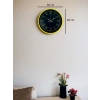 Mey İthalat® 36 Cm Standart Sarı Duvar Saati