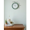 Mey İthalat® 36 Cm Standart Yeşil Duvar Saati