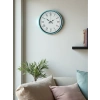 Mey İthalat® 36 Cm Turkuaz Dekoratif Duvar Saati