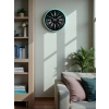 Mey İthalat® 36 Cm Turkuaz Dekoratif Duvar Saati