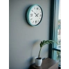 Mey İthalat® 36 Cm Turkuaz Dekoratif Duvar Saati