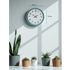 Mey İthalat® 36 Cm Turkuaz Dekoratif Duvar Saati