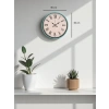 Mey İthalat® 36 Cm Turkuaz Roma Rakamlı Duvar Saati