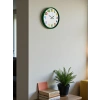 Mey İthalat® 36 Cm Yeşil Çocuk Odası Duvar Saati