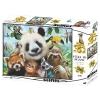 Mey İthalat® 3D - Hayvanat Bahçesi Selfie 500 Parça Yetişkin Puzzle