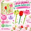 Mey İthalat® 3’lü Çiçekli Kalem Yapım Seti 104 Parça