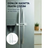 Mey İthalat® 4 Adet Dolap ve Kapak Emniyet Kilidi Evde Güvenli Kullanım İçin Yeni Nesil