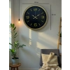 Mey İthalat® 40 Cm Metal Eskitme Vintage Duvar Saati