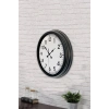 Mey İthalat® 40 cm Siyah Metal Standart Duvar Saati