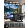 Mey İthalat® 4K Android Smart Wi-fi Çift Kollu Projeksiyon Game Box Kumandalı Taşınabilir Yeni Nesil