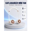 Mey İthalat® 5 Kanatlı Sessiz Mini Fan 3 Vitesli Katlanabilir Asılabilir