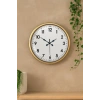 Mey İthalat® 52 cm Eskitme Metal Dekoratif Duvar Saati