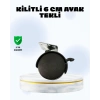 Mey İthalat® 6 cm Kilitli Tekerlek Ayak Tek Adet
