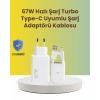 Mey İthalat® 67W Hızlı Şarj Adaptörü ve Veri Aktarım Özellikli Type-C Kablo Seti
