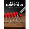 Mey İthalat® 7 Parça Tornavida Seti Manyetik Uç Ergonomik Sap