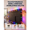 Mey İthalat® 8 Modlu LED Işık Zinciri İç Mekan Dekoratif Aydınlatma Yeni Nesil