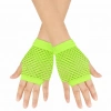 Mey İthalat® 80’ler 90’lar Retro Neon Yeşil File Parmaksız Kısa Eldiven 11 cm