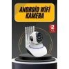 Mey İthalat® Akıllı Gece Görüşlü Sensörlü Wifi Kamera Telefondan Takip Edilebilir