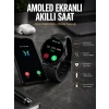 Mey İthalat® Akıllı Saat Amoled Ekran 3 Kordonlu NFC Ve GPS Uyumlu