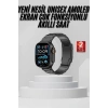 Mey İthalat® Akıllı Saat Arama Konuşma GPS ve NFC Özelliği 3 Kordonlu Amoled Ekran