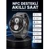 Mey İthalat® Akıllı Saat Çelik Kordon Çağrı Cevaplama Amoled Ekran Titreşimli Uyku ve Sağlık Takibi