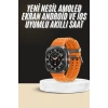 Mey İthalat® Akıllı Saat Unısex Zarif Görünümlü Titanyum Kasa Amoled Ekran Müzik Dinleme