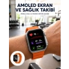 Mey İthalat® Akıllı Saat Unısex Zarif Görünümlü Titanyum Kasa Amoled Ekran Müzik Dinleme Yeni Nesil