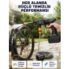 Mey İthalat® Akülü Araba Yıkama Makinesi 21V Güçlü Basınçlı ve Çift Akülü Taşınabilir