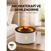 Mey İthalat® Alev Efektli Aromaterapi Difüzörü – 360 ml Su Hazneli, Sessiz ve Zaman Ayarlı Yeni Nesil