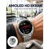 Mey İthalat® Amoled Smartwatch Harita Modlu Bluetooth Aramalı 3 Değiştirilebilir Kayışlı Yeni Nesil