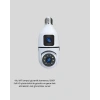 Mey İthalat® Ampul Tipi WiFi Kamera 2MP Lensli Full HD Görüntü ve Akıllı Hareket Algılama