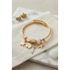 Mey İthalat® Anahtar ve Fil Model Beyaz Charmlı Bileklik